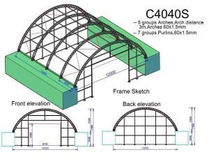 Carpas para contenedores C4040S