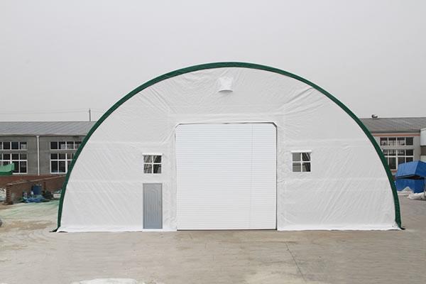 Carpa con tubos de acero de viga doble