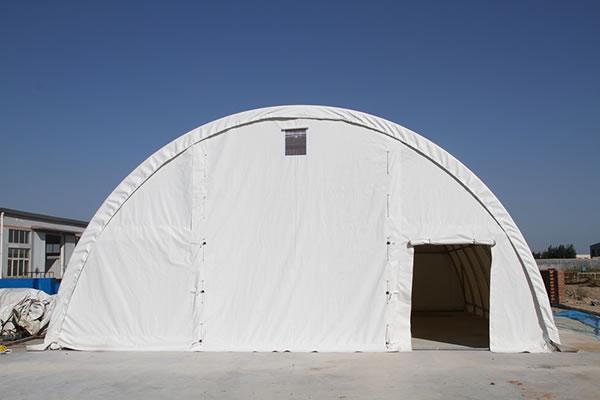 Carpa con cubierta de lona para emergencias