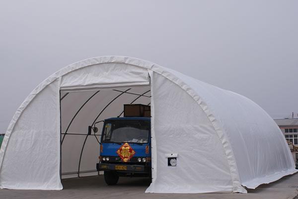 Carpa para protección de vehículos y talleres