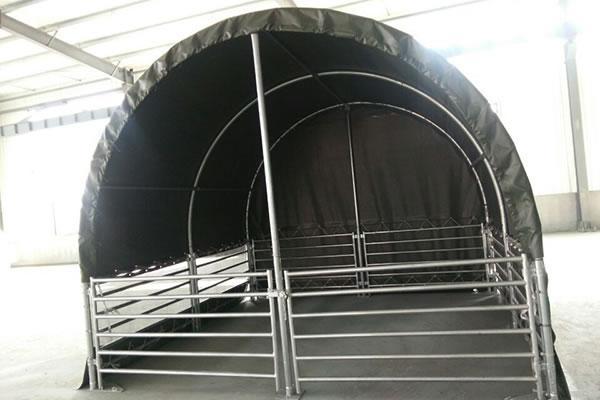 Carpa para ganado de 4m de ancho