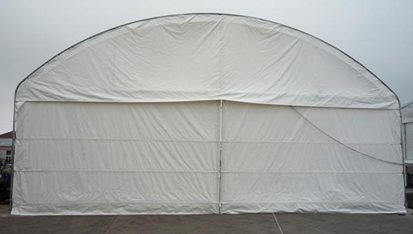 Carpa para hangares con marco de acero