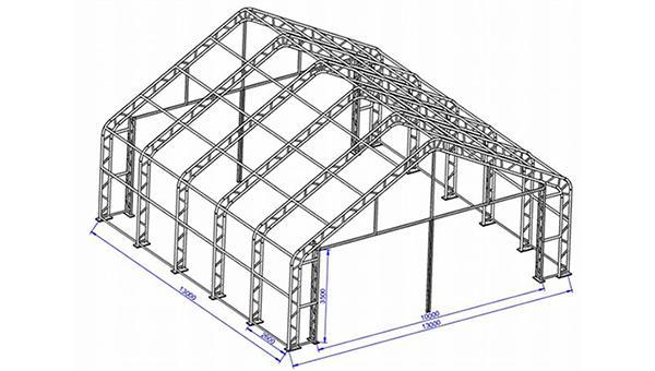Carpa para hangares amplios