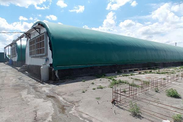 Carpa de lona con resistencia al fuego