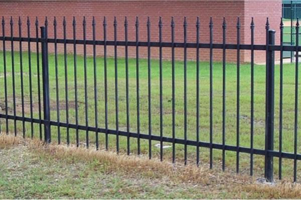 Steel pipes fence